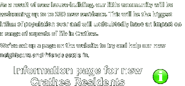 As a result of new house-building, our little community will be welcoming up to to 200 new residents. This will be the biggest influx of population ever and will undoubtedly have an impact on a range of aspects of life in Crathes. We’ve set up a page on the website to try and help our new neighbours and friends settle in. Information page for new Crathes Residents